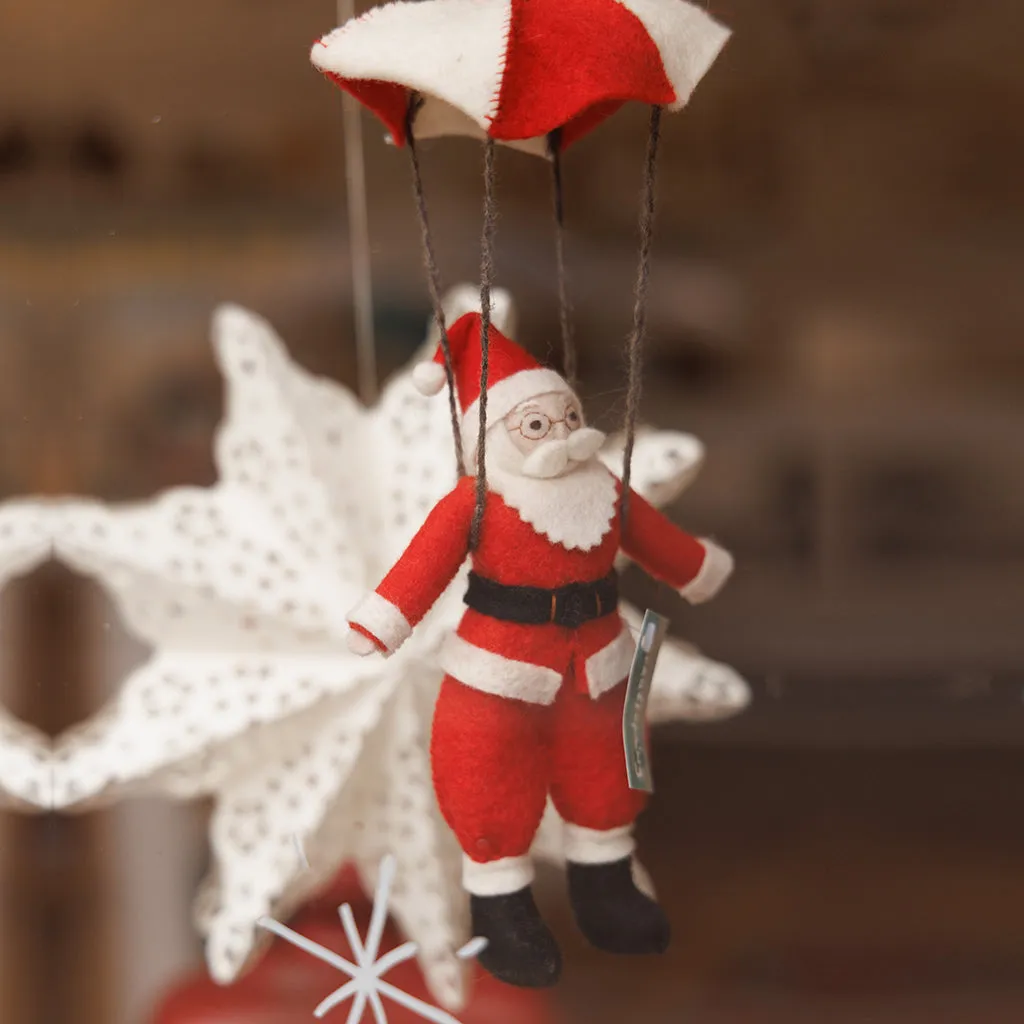 Parachute Santa Ornament