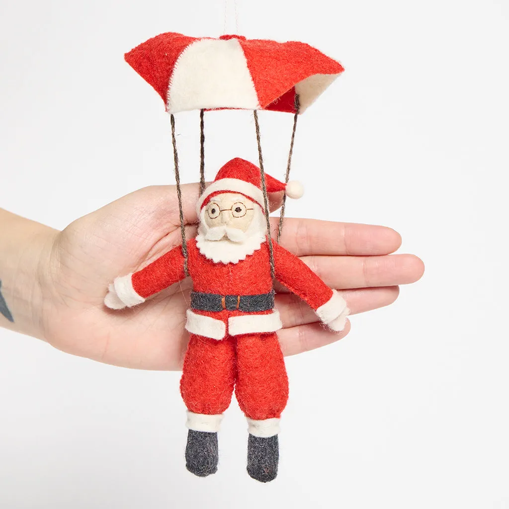 Parachute Santa Ornament