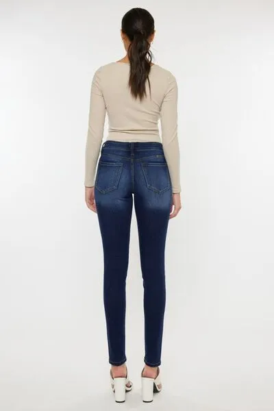 Payton Mid Rise Gradient Skinny Jeans