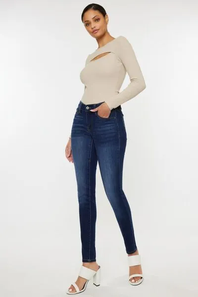 Payton Mid Rise Gradient Skinny Jeans