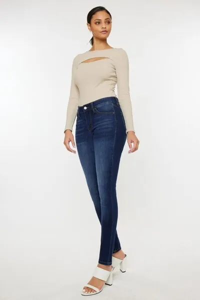 Payton Mid Rise Gradient Skinny Jeans