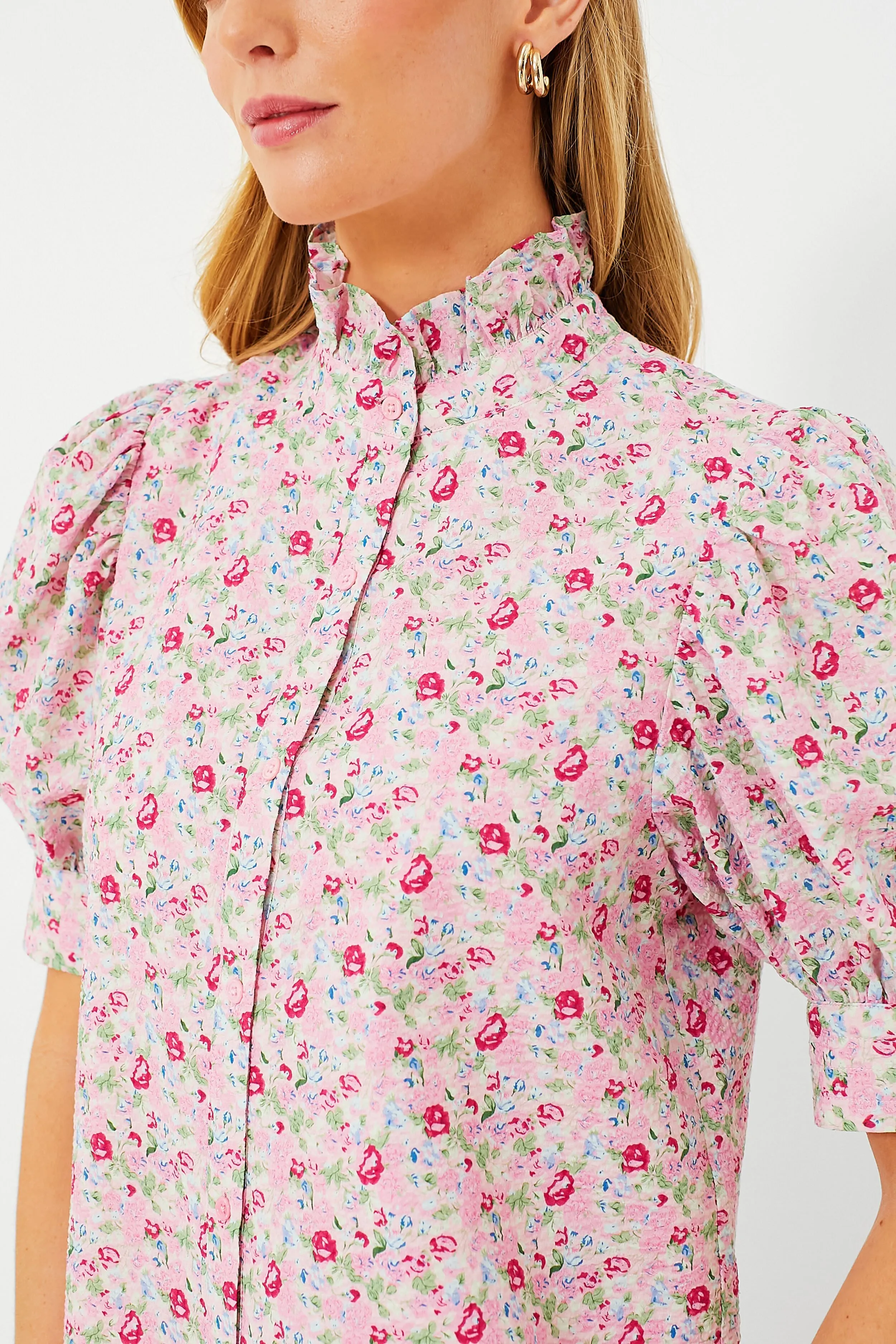 Pink Multi Floral Louisa Blouse