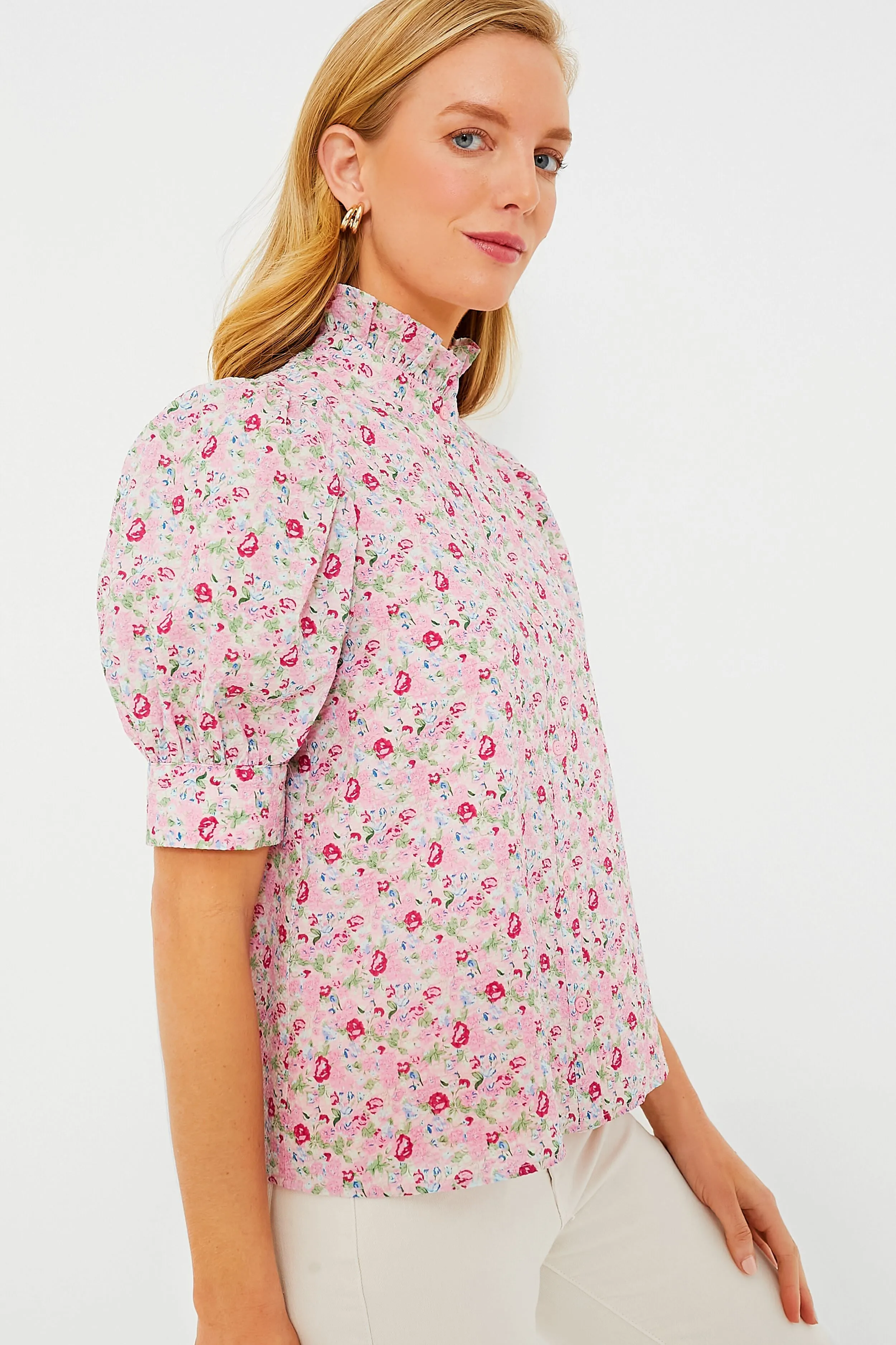 Pink Multi Floral Louisa Blouse