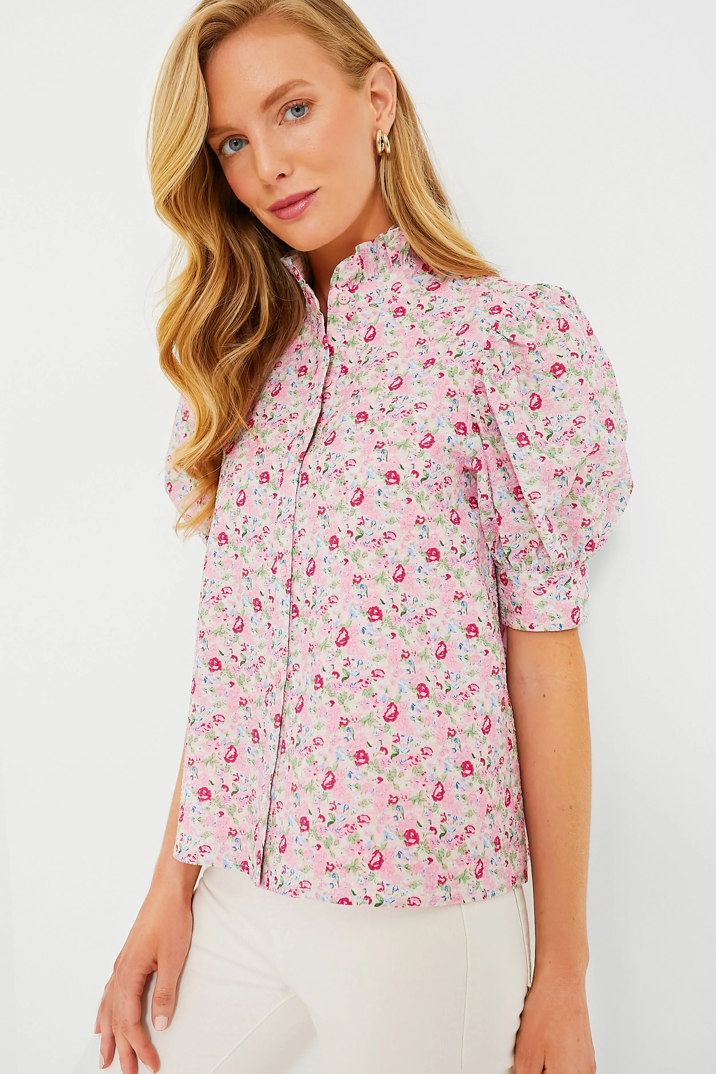 Pink Multi Floral Louisa Blouse