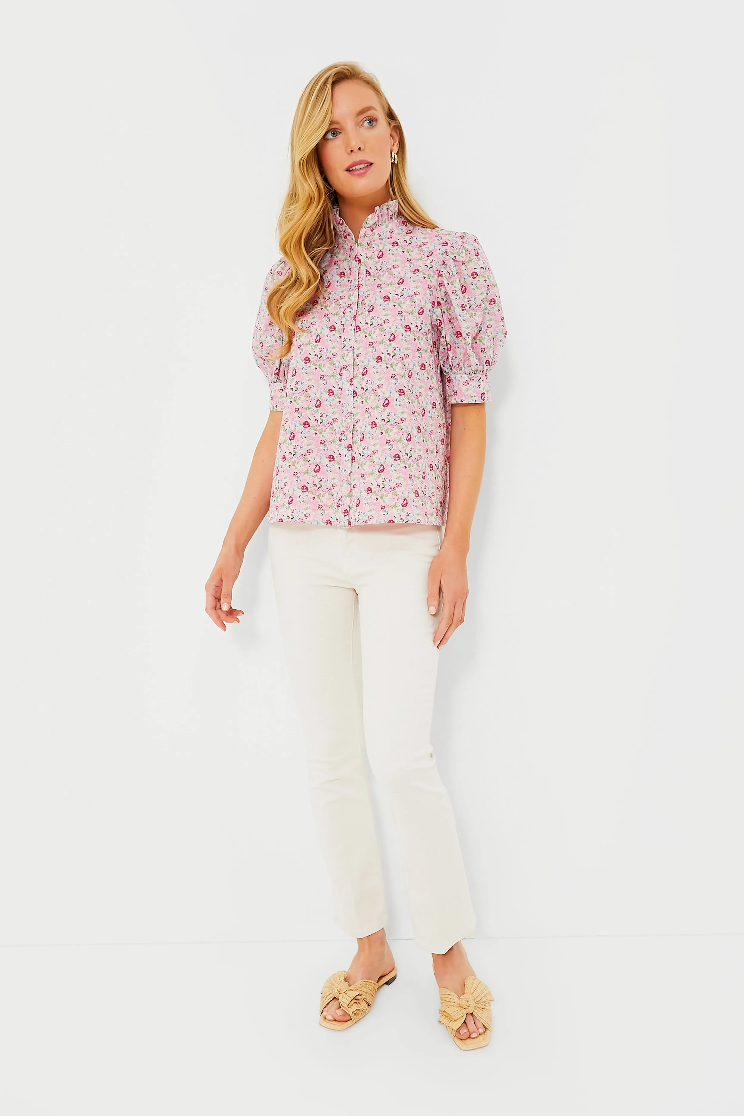 Pink Multi Floral Louisa Blouse