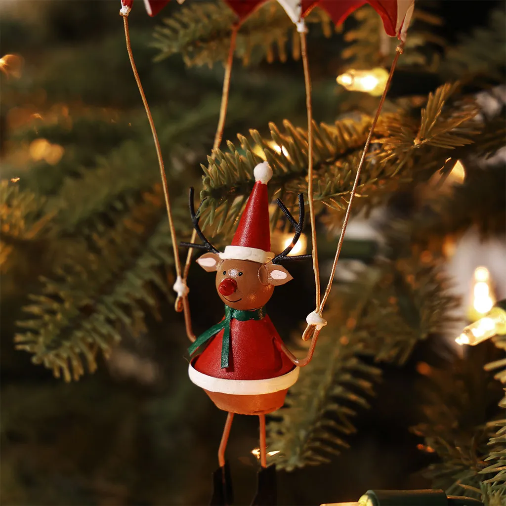 Reindeer with Parachute Ornament