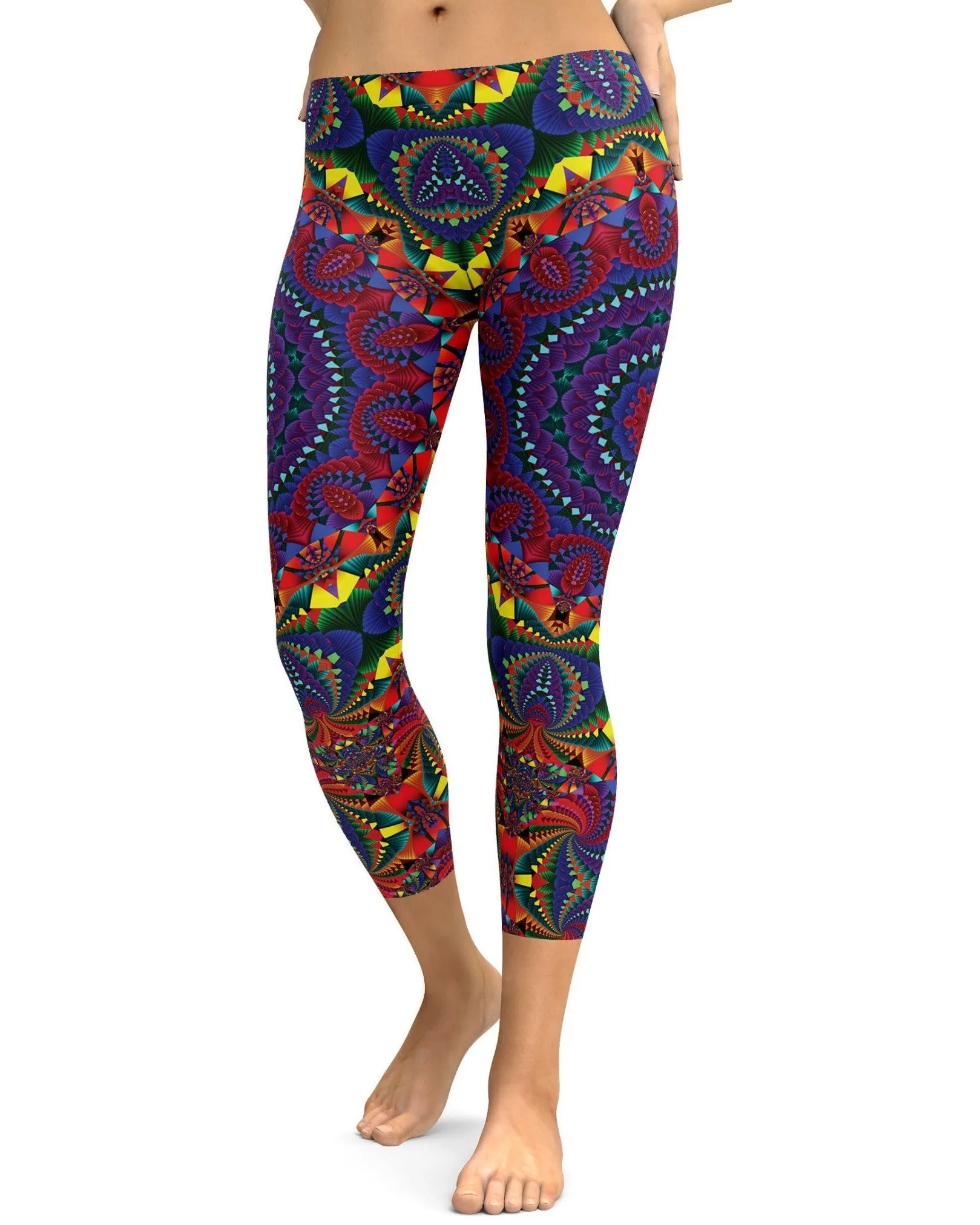 Retro Kaleidoscope Capris