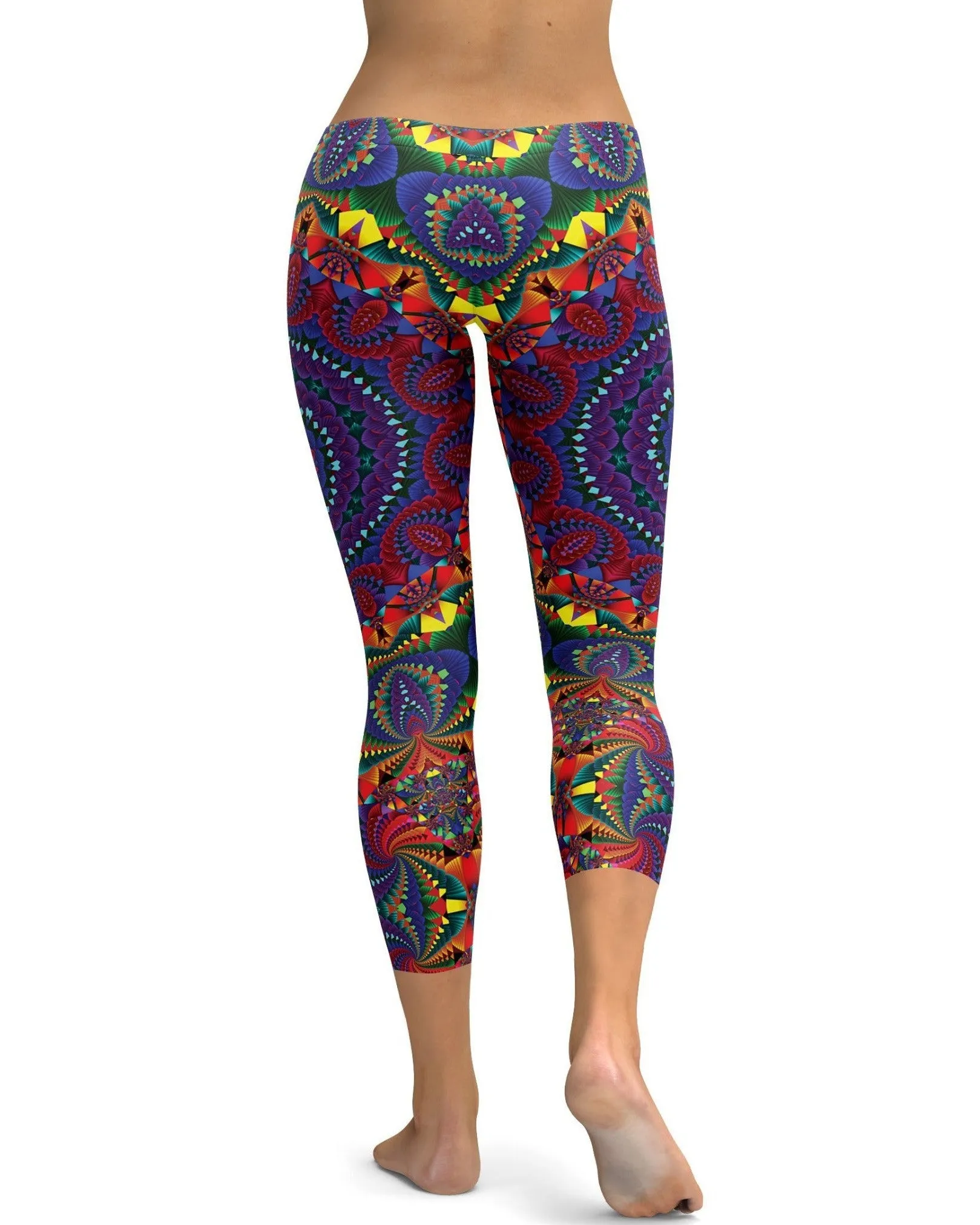 Retro Kaleidoscope Capris