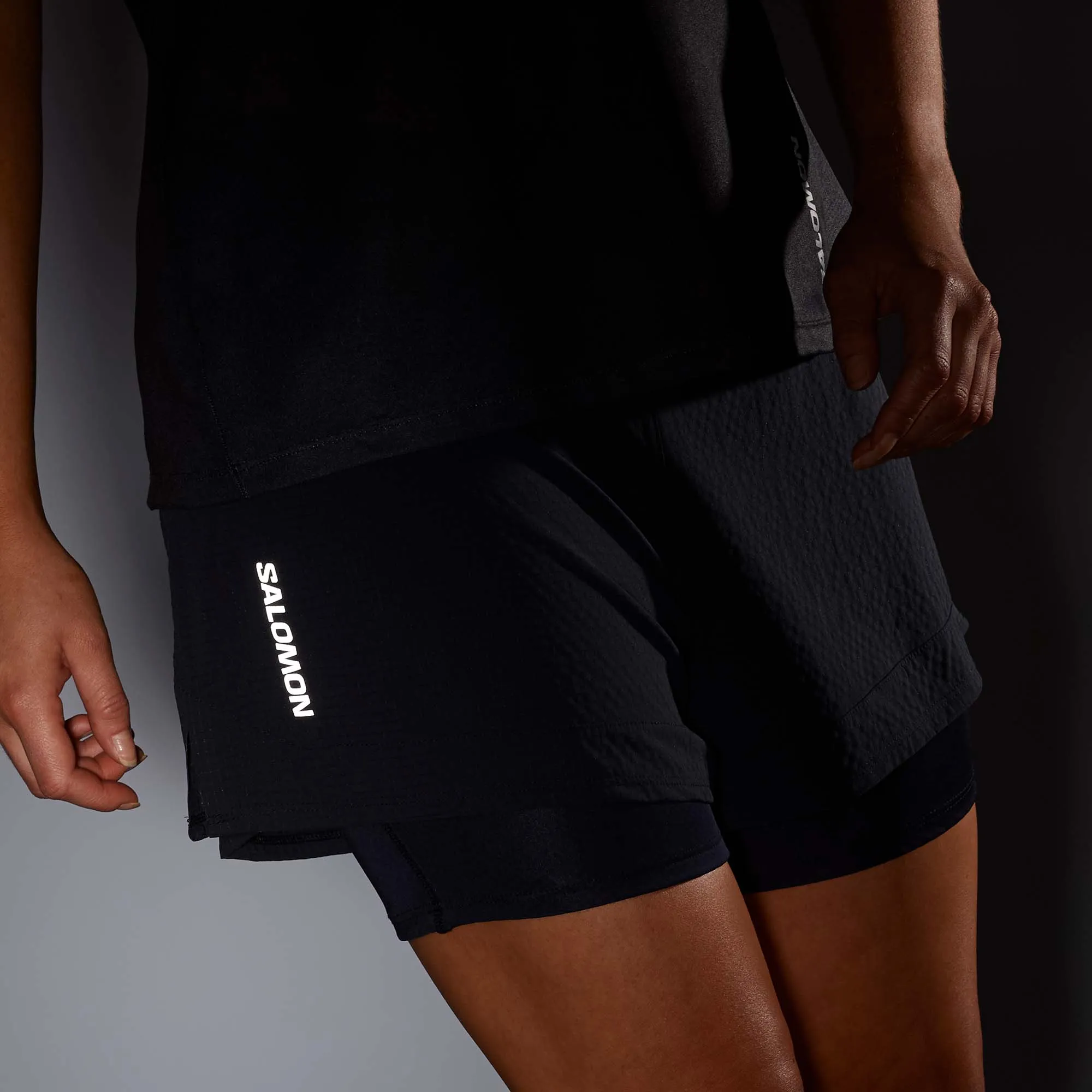 Salomon | Women's Sense 2in1 Shorts - Deep Black