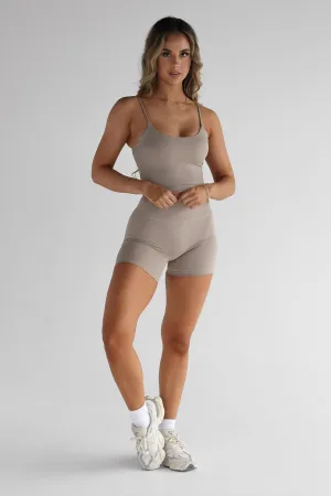 SCULPT Bike Shorts - Latte