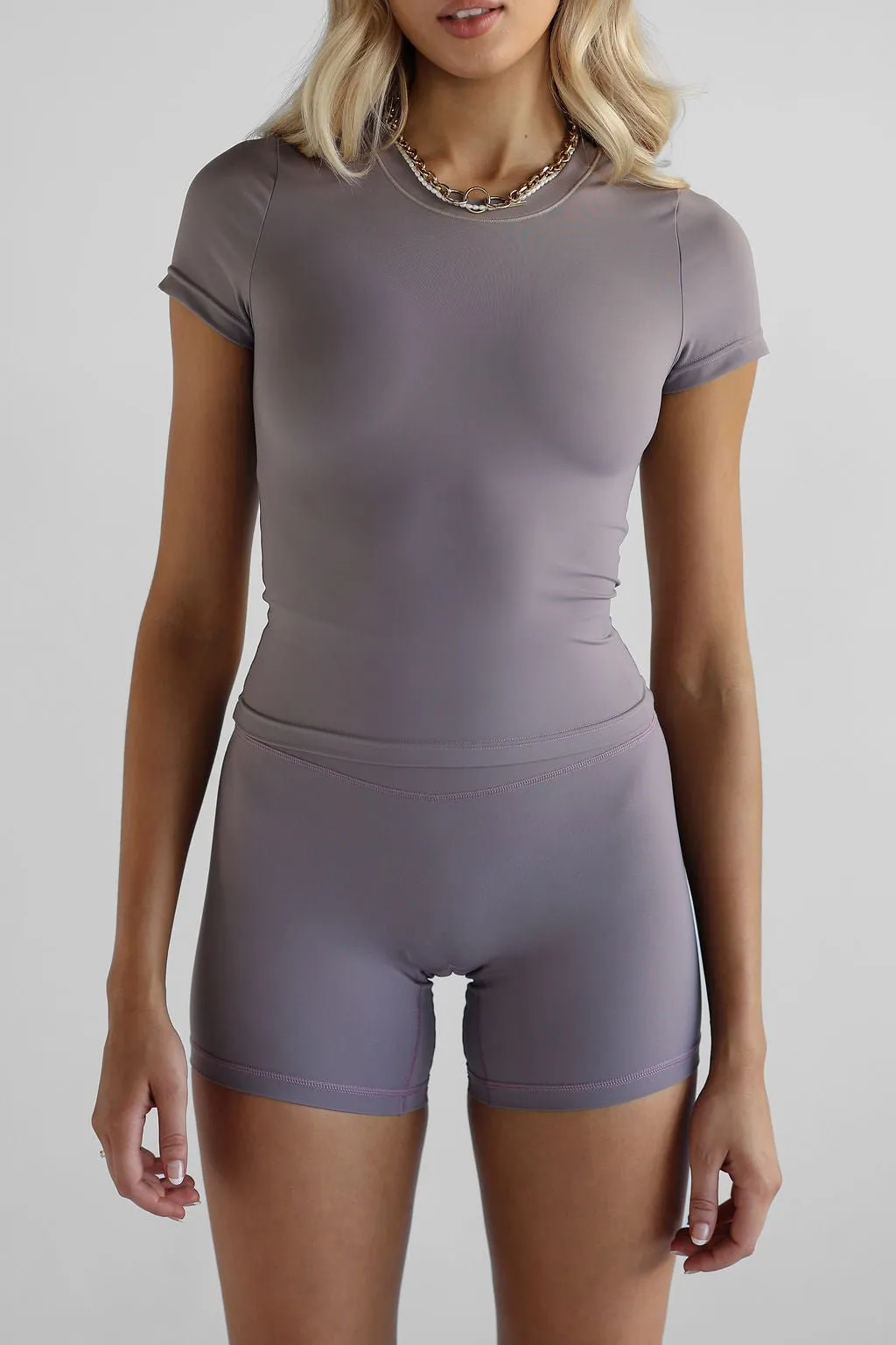 SCULPT Bike Shorts - Purple Taupe