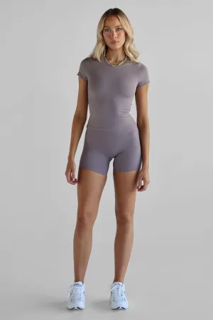 SCULPT Bike Shorts - Purple Taupe