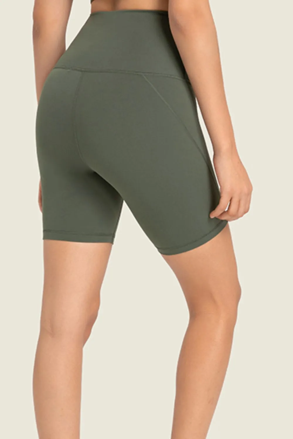 SEAMLESS HIGH RISE BIKER SHORTS