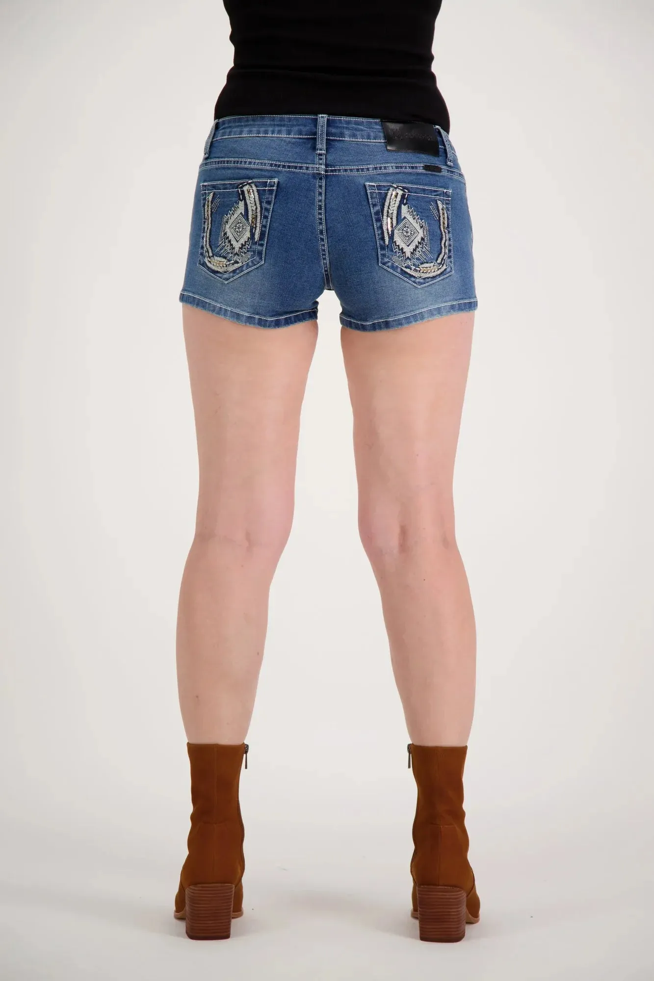 Siena Bling Denim Shorts