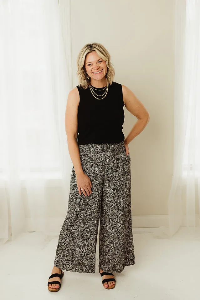 Smocked Boho Pants