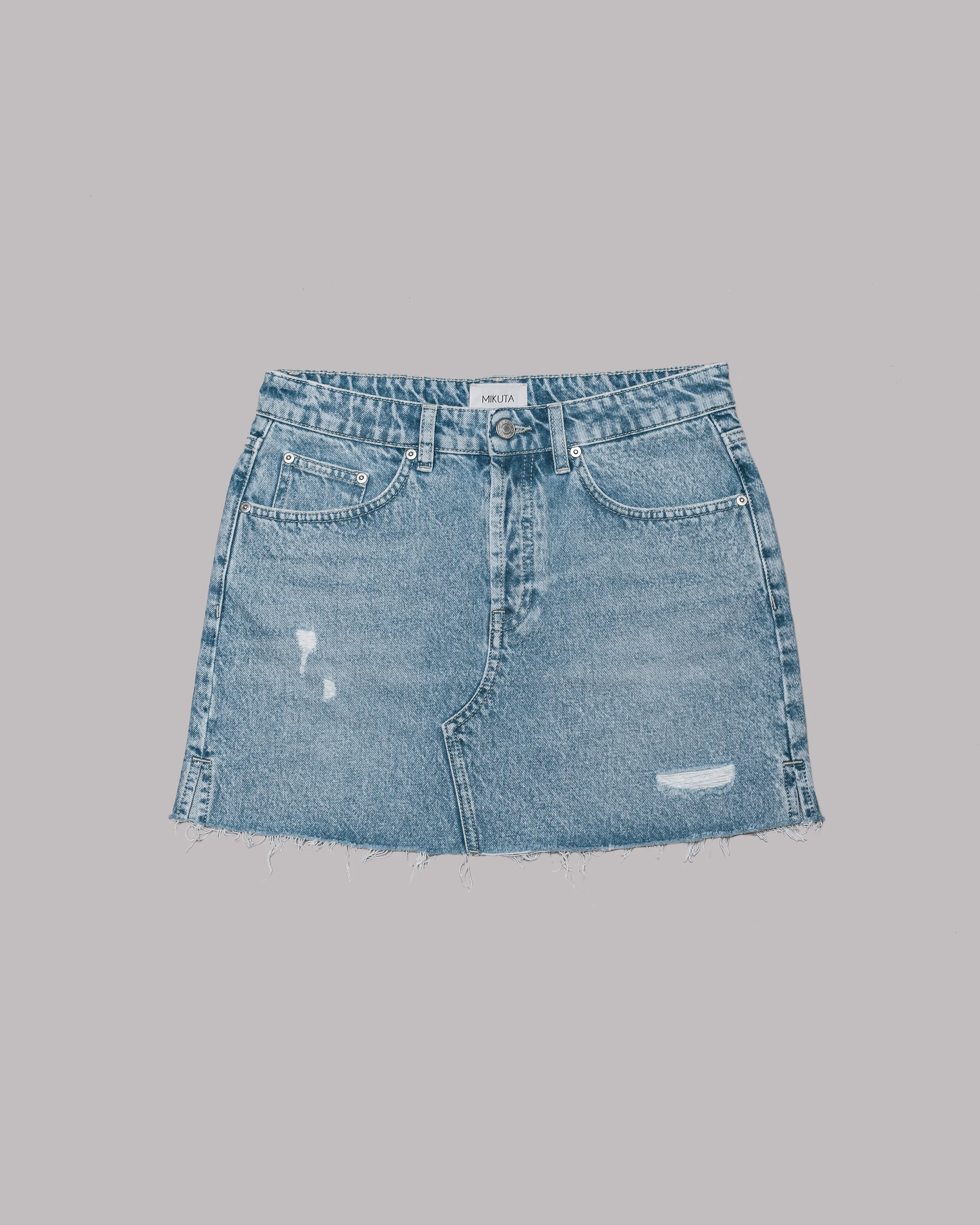 The Blue Denim Skirt