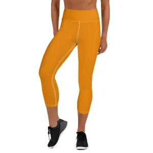 Tiger Tangerine High Waist Capri