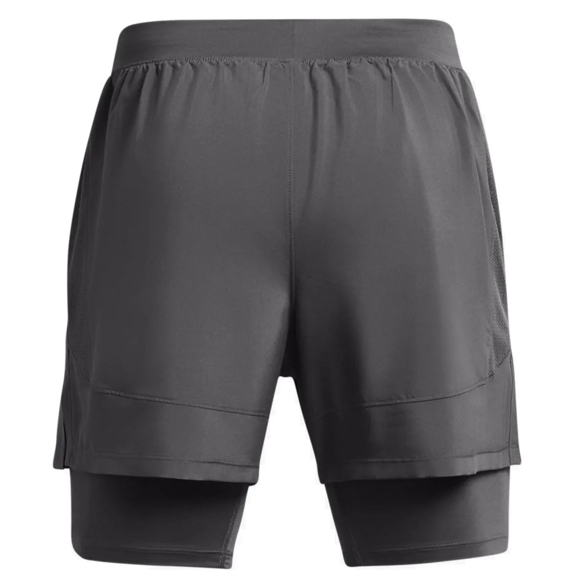 Under Armour Launch 5 Inch 2-in-1 Shorts - Mens - Castlerock/Reflective