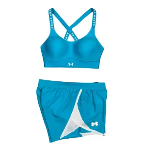 Under Armour Women's Infinity Bra Shorts Set - Baby Blue