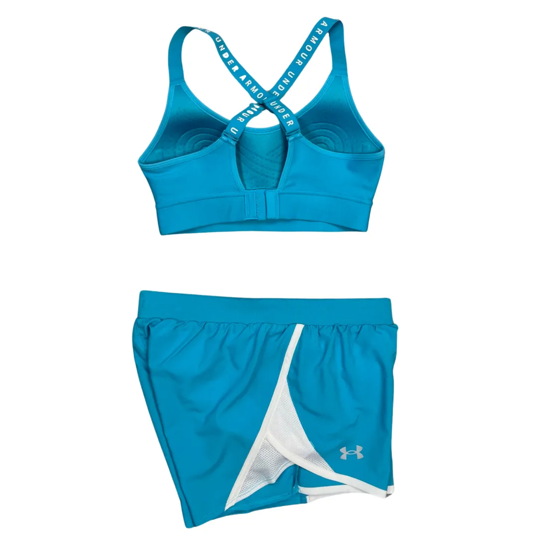 Under Armour Women's Infinity Bra Shorts Set - Baby Blue