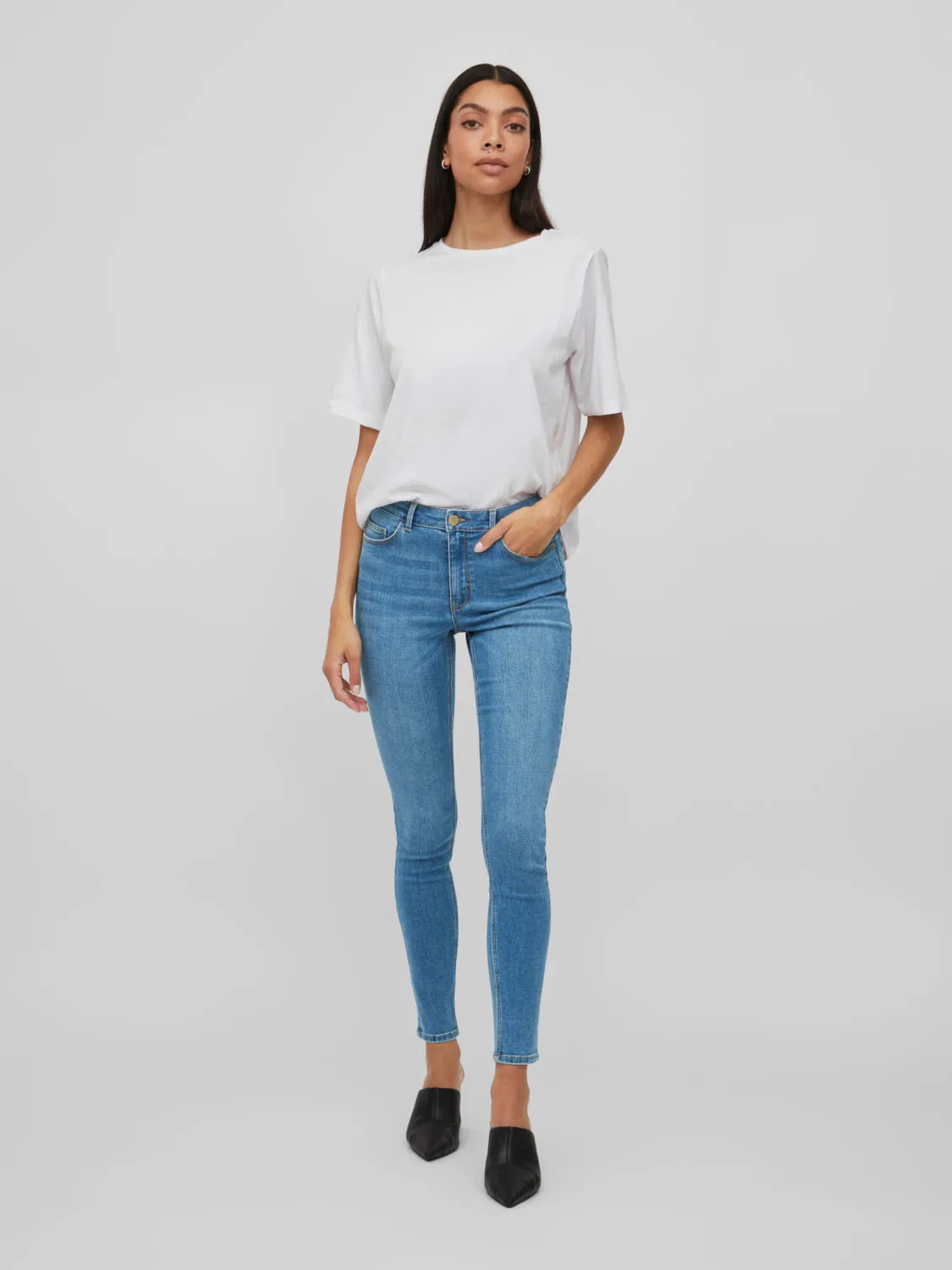 VISARAH Jeans - Medium Blue Denim