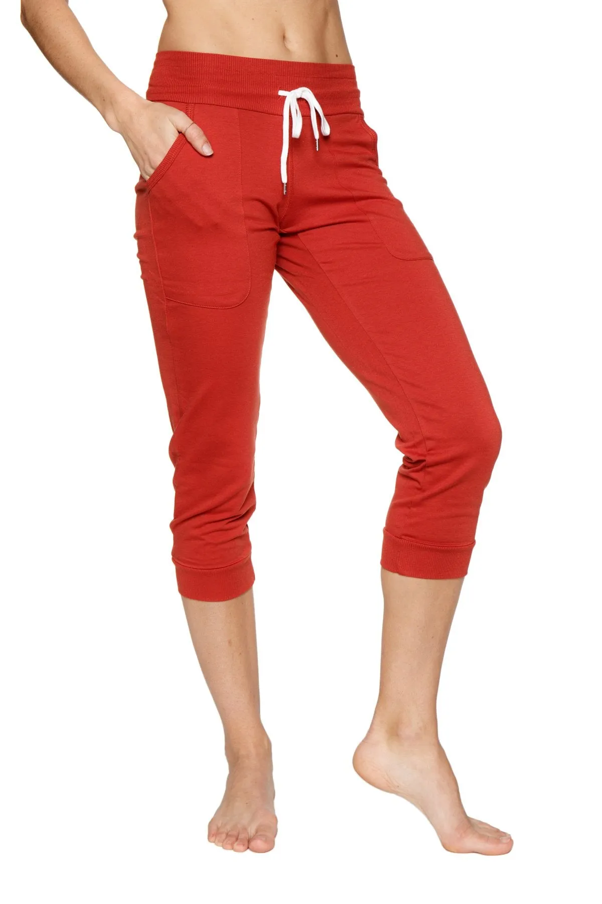 Women's Cuffed Jogger Yoga Pant (Cinnabar)