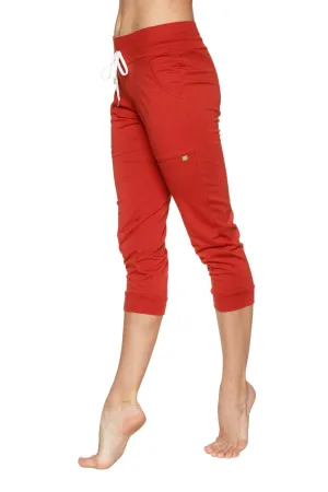 Women's Cuffed Jogger Yoga Pant (Cinnabar)