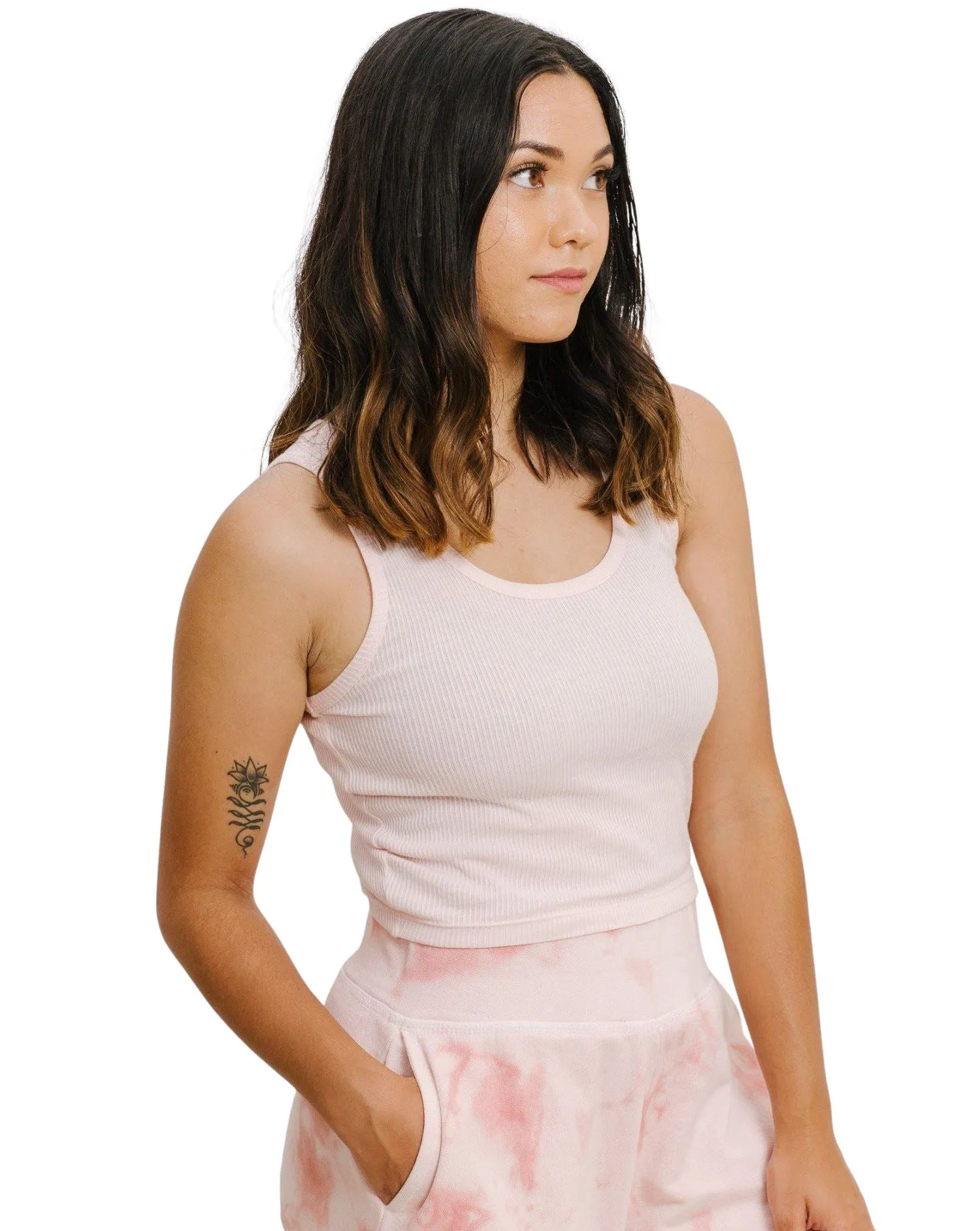 Women's Organic Tank | Pink Sand