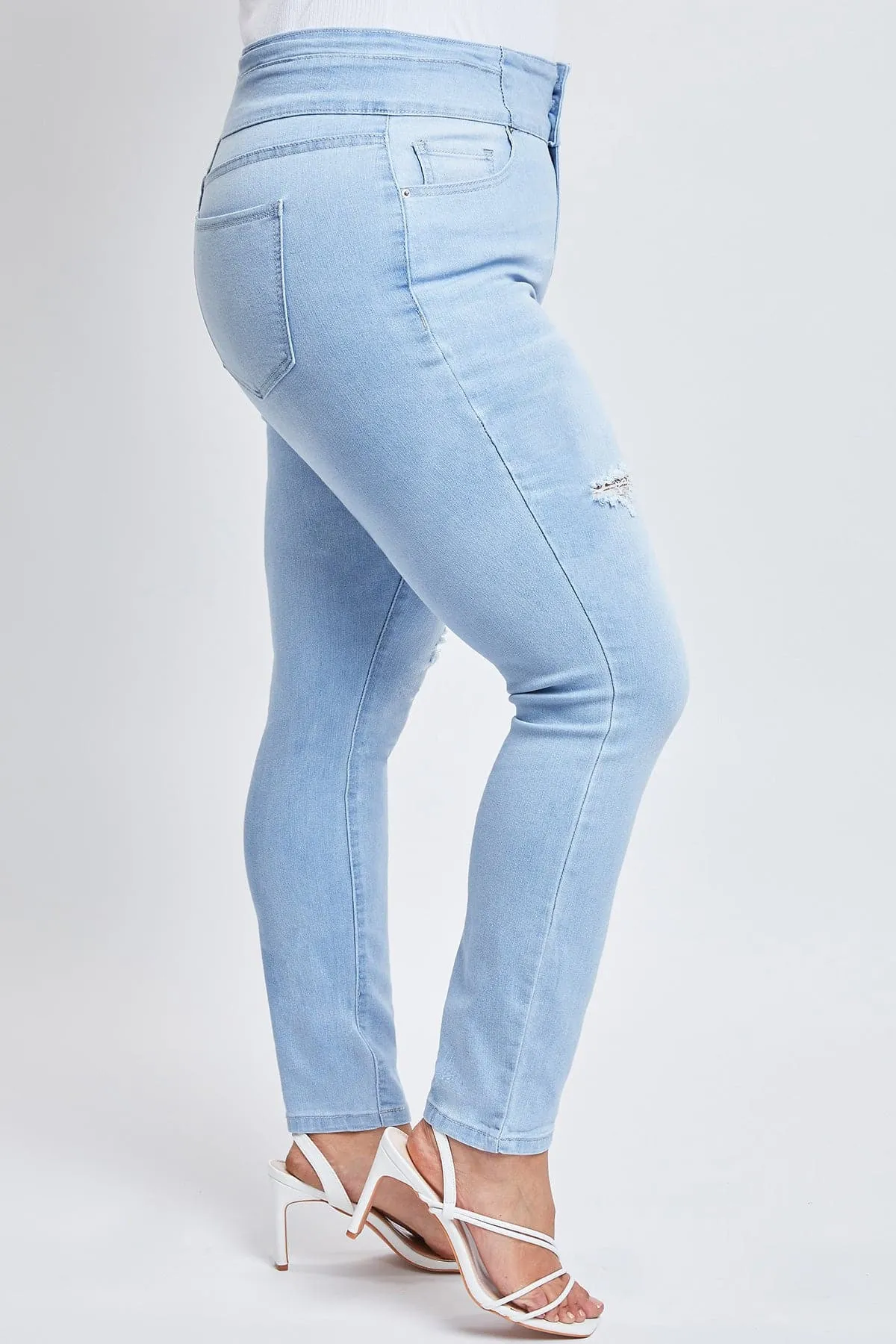 Women's Plus Size Sustainable Stacked Waistband Skinny Jeans