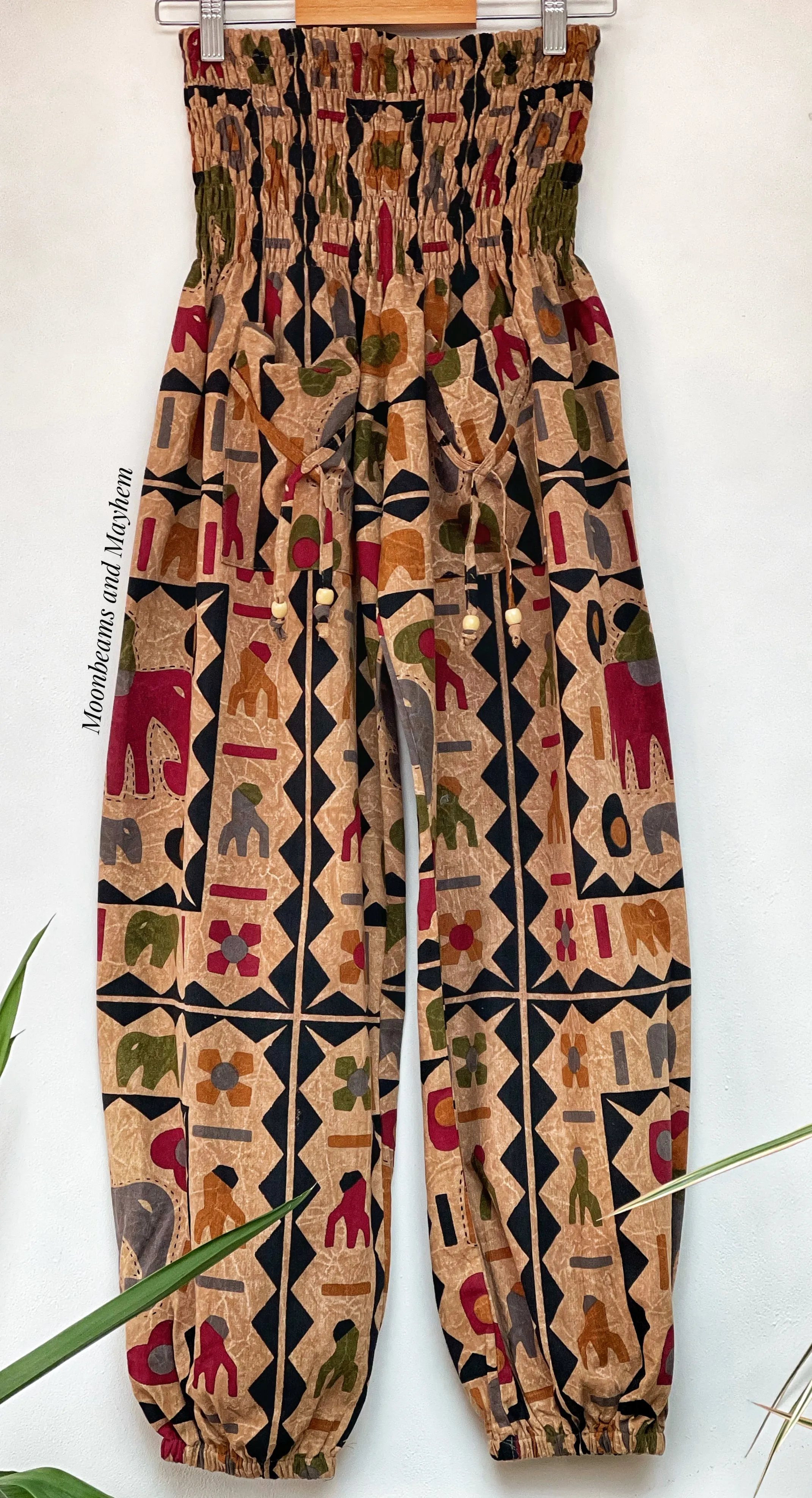 WONDERFUL SAHARA COTTON HAREM PANTS (SIZE M)