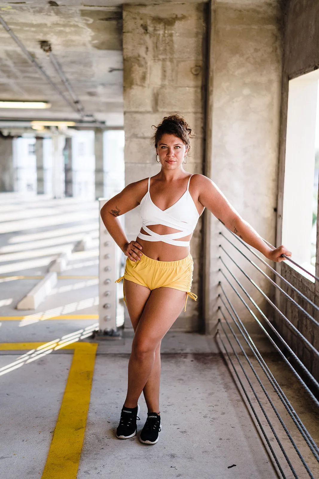 Yellow Urban String Shorts