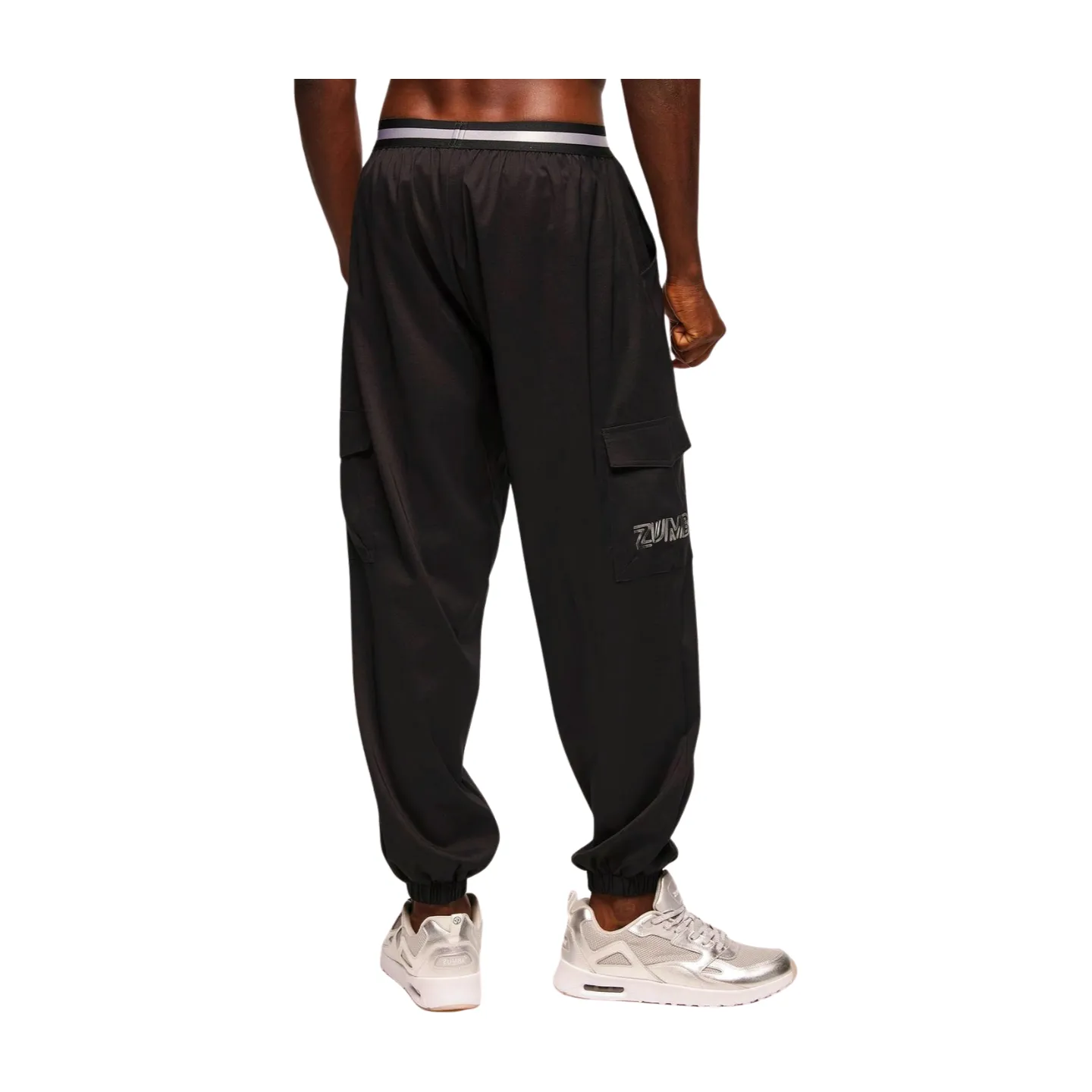 Zumba Runway Parachute Cargo Pants With Elastic Waistband