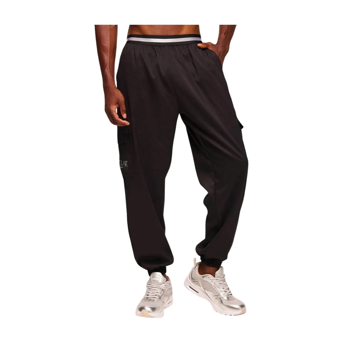 Zumba Runway Parachute Cargo Pants With Elastic Waistband