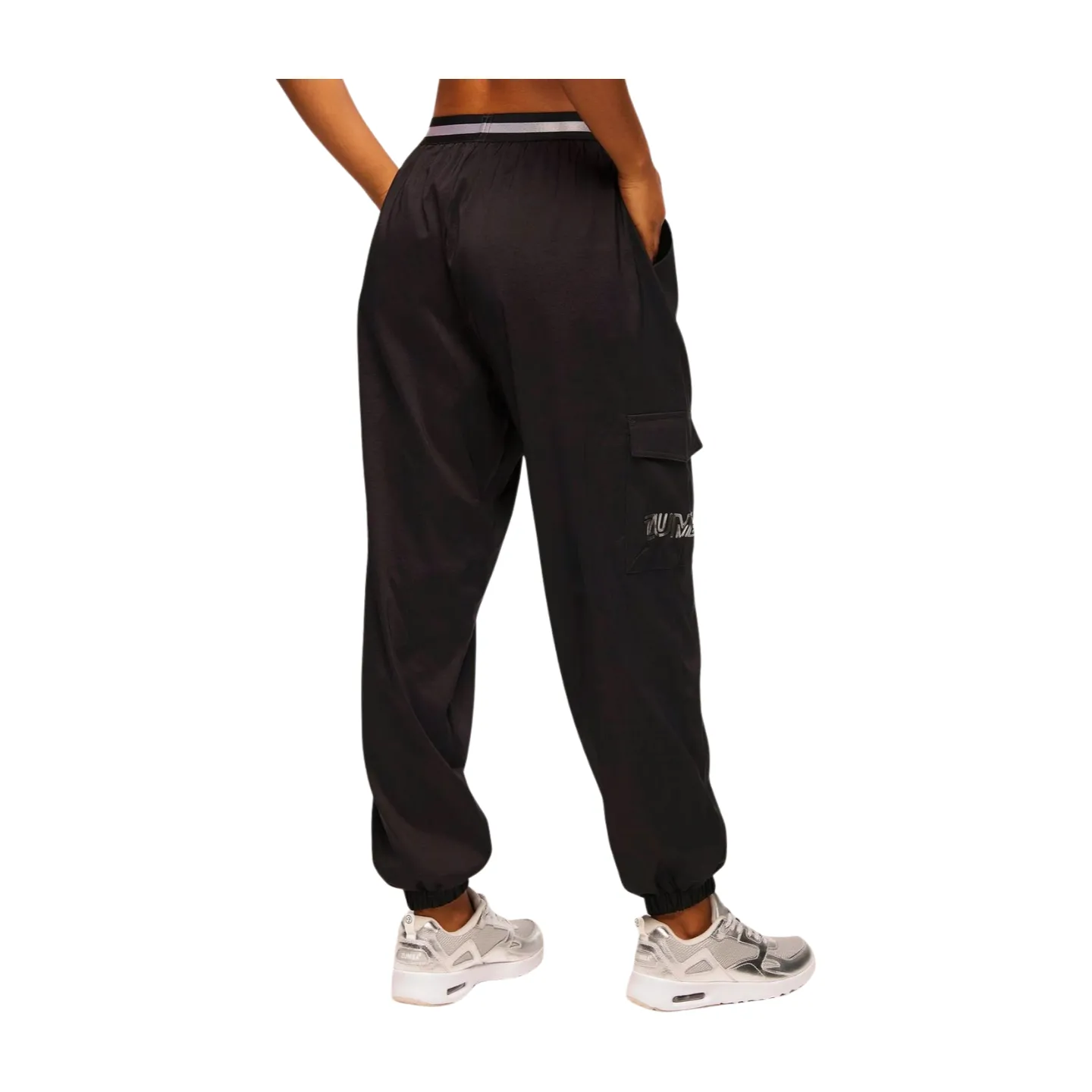 Zumba Runway Parachute Cargo Pants With Elastic Waistband